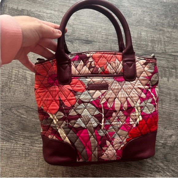 Vera Bradley Handbags - Vera Bradley Mini Floral Patterned Tote Bag - Multicolor